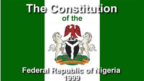 constitution of nigeria wikipedia